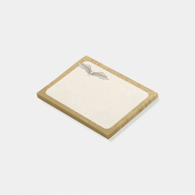 Beige vingar post-it block (Vinklad)