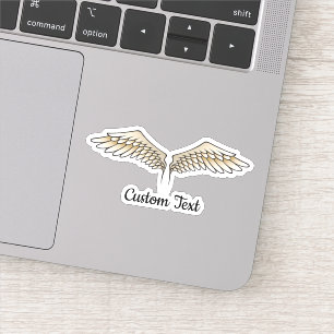 Beige Vingar Sticker Klistermärken