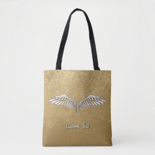 Beige Vingar Tote Bag Tygkasse