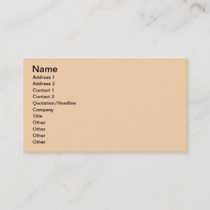 Beige Visitkort
