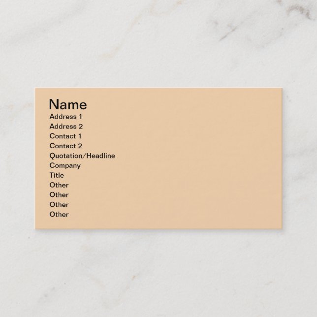 Beige Visitkort (Framsida)