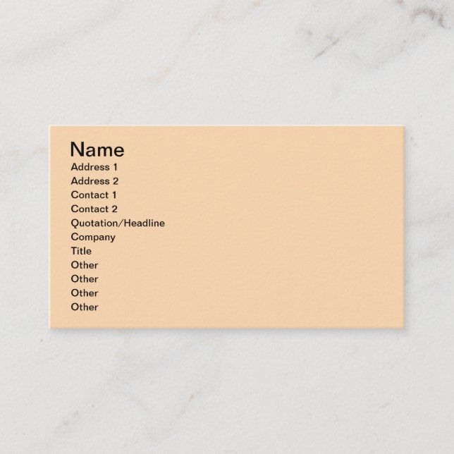 Beige Visitkort (Framsida)