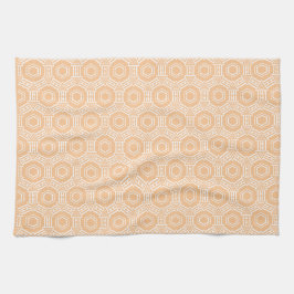 Beige White Modern Peach Fuzz 4Kate Kitchen Towels Kökshandduk