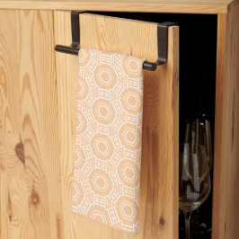 Beige White Modern Peach Fuzz 4Kate Kitchen Towels Kökshandduk