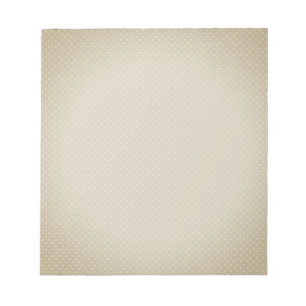 Beige White Polka Dot Simple Retro Anteckningsblock