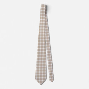 Beige White Rosa Tartan Play Mönster Rustic Slips