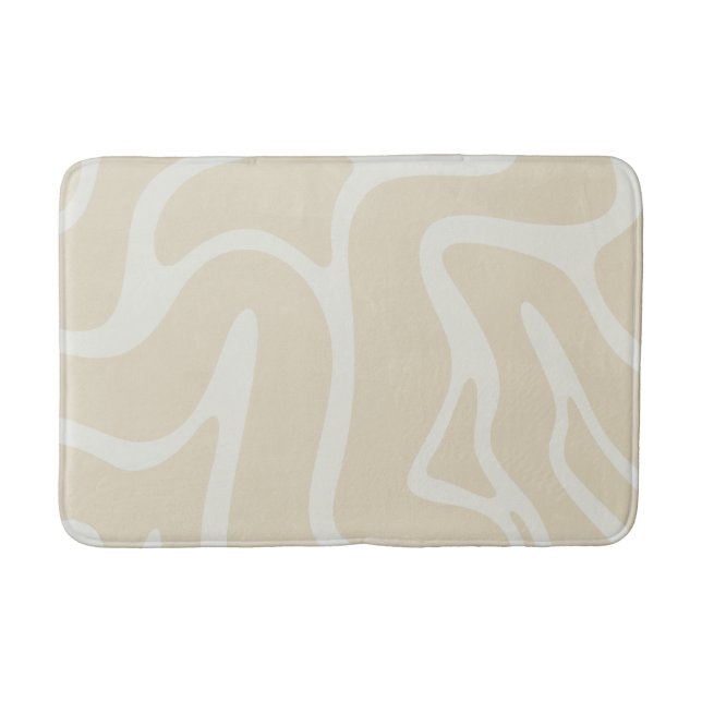 BeigeCream Organic Contemporary Minimalistic Badrumsmatta (Framsidan)