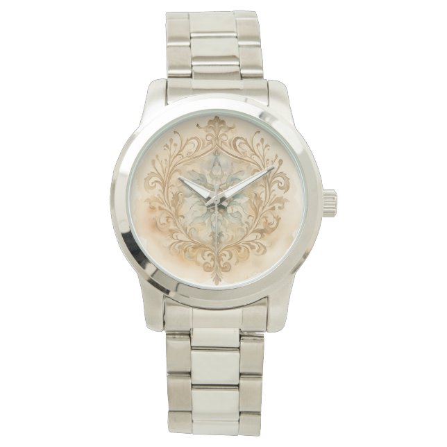 Beigi Guld Mosaic Mönster,Women watch,eWatch Watch Armbandsur (Framsida)