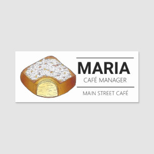Beignet Pastry Louisiana LA New Orleans NOLA Food Namnbricka