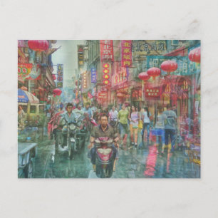 Beijing Alley China Art Vykort