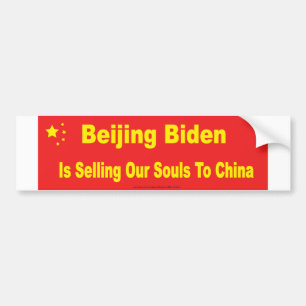 Beijing Biden Bumper Sticker Bildekal