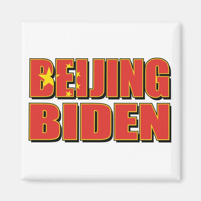 Beijing-Biden-China-Flagga. Magnet (Framsidan)