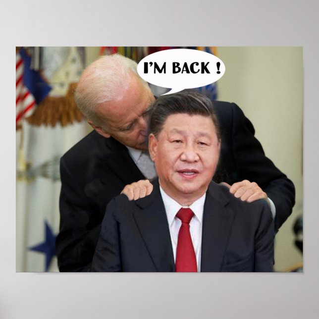BEIJING BIDEN JAG ÄR BAKÅT POSTER (Framsidan)