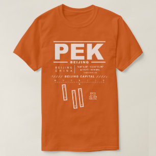 Beijing Capital Ints flygplats PEK Tee Shirt