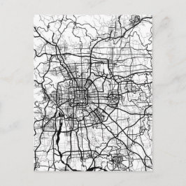 Beijing China Map Vykort