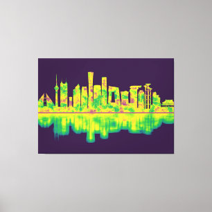 Beijing China Skyline Canvastryck