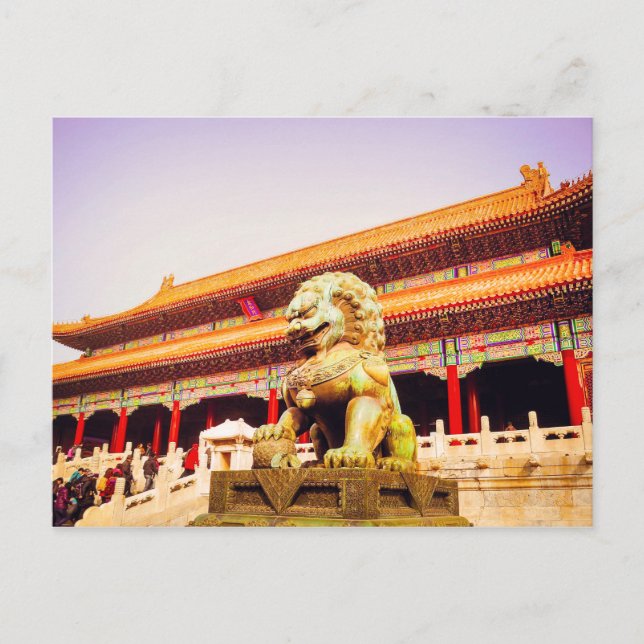 Beijing Forbidden City, GuGong-Chinan Vykort (Framsida)