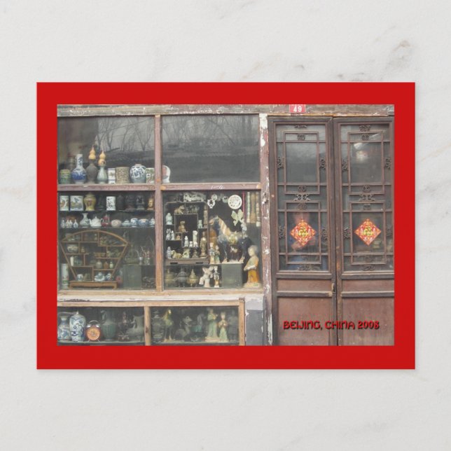 Beijing Hutong Storefront, 2008 on Cards Vykort (Framsida)