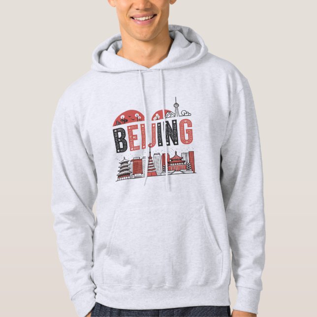 Beijing Skyline Hoodie (Framsida)