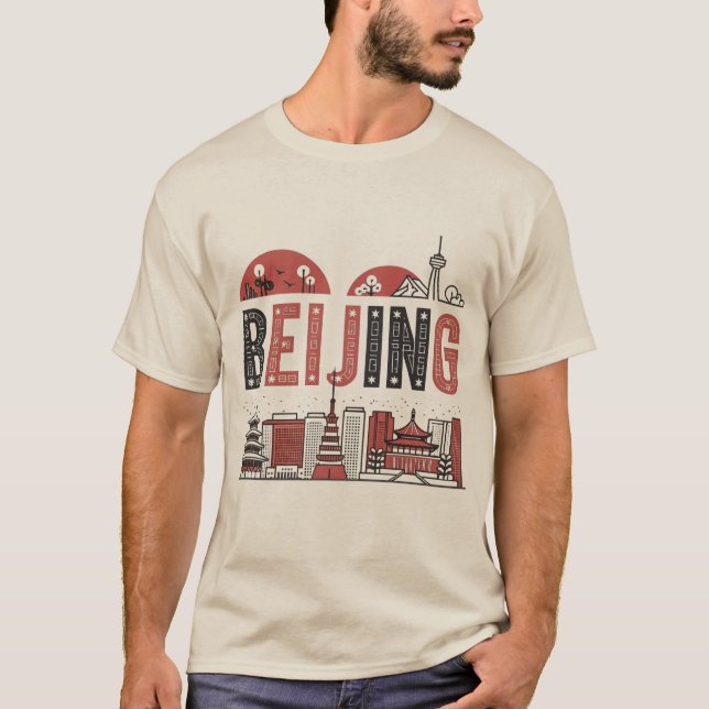 Beijing Skyline T-shirt (Framsida)