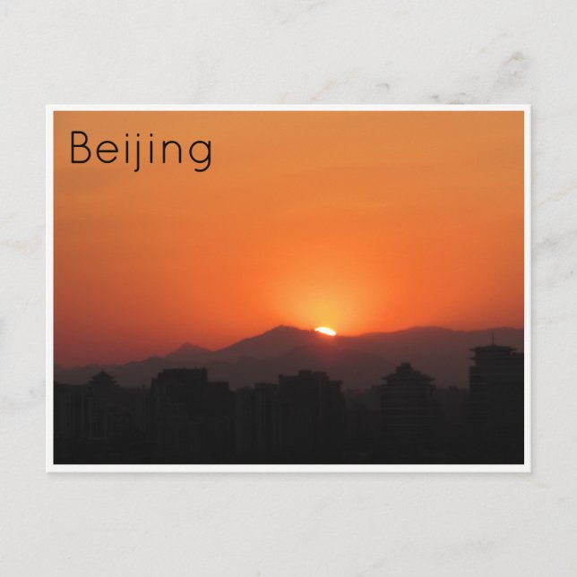 beijing sunset vykort (Framsida)
