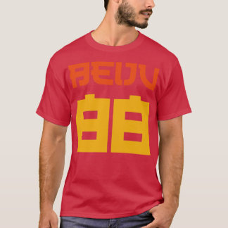 Beiju 88 Retro Stilmässig Text T Shirt