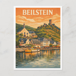 Beilstein Germany Scenic Vintage Travel Art Vykort