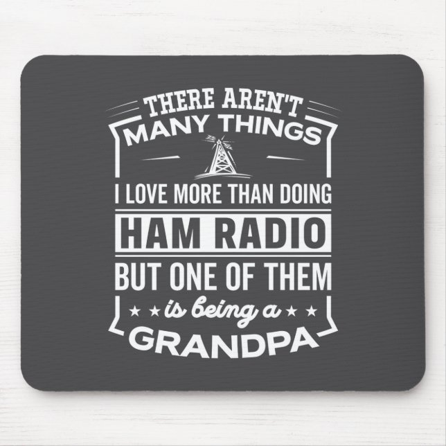 Being A Ham Radio Grandpa Funny Old Man  Musmatta (Framsidan)