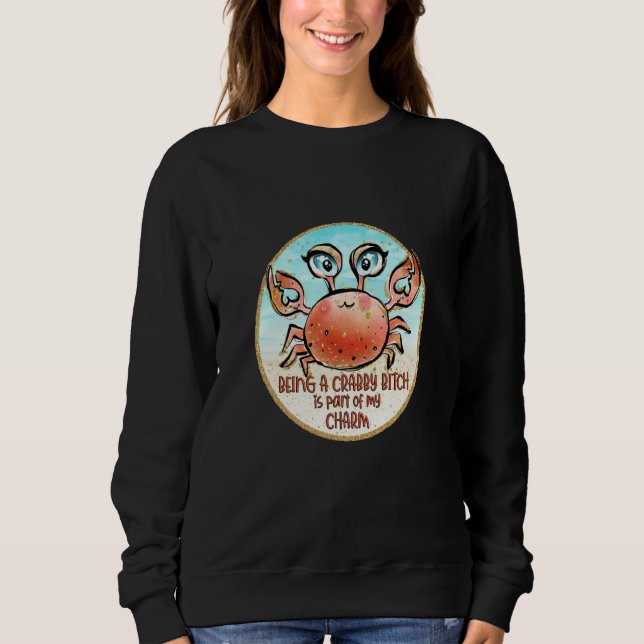 Being Crabby Is Part Of My Charm Crabby Crabbing C T Shirt (Framsida)