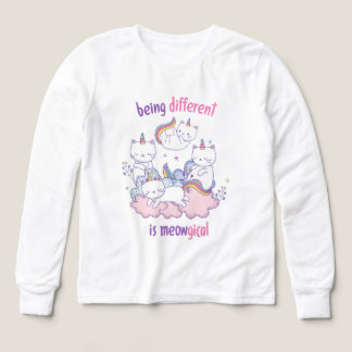 Being different is meowgical Funny unicorn cat T Shirt