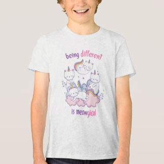 Being different is meowgical Funny unicorn cat T Shirt