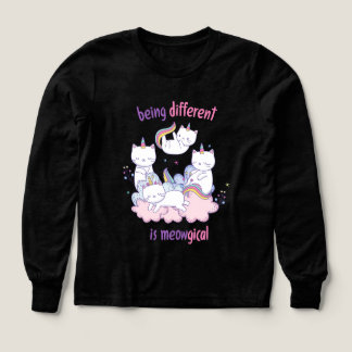 Being different is meowgical Funny unicorn cat T Shirt