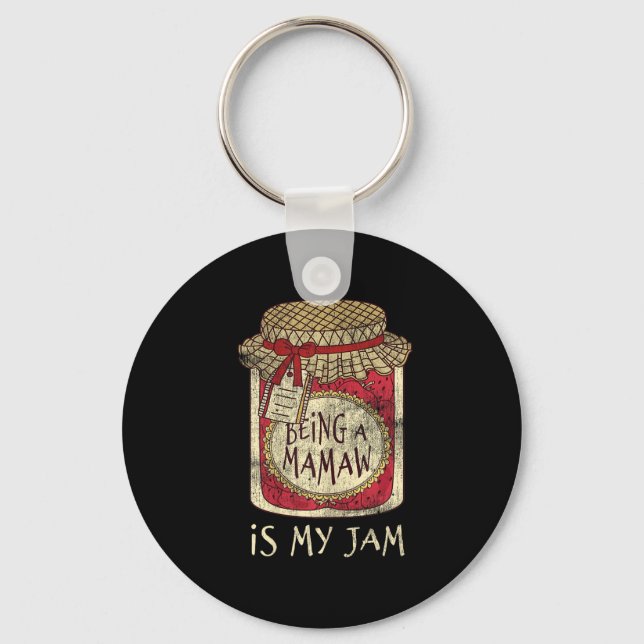 Being Mamaw Grandma Cute Jam Funny Quote Mothers D Nyckelring (Framsida)