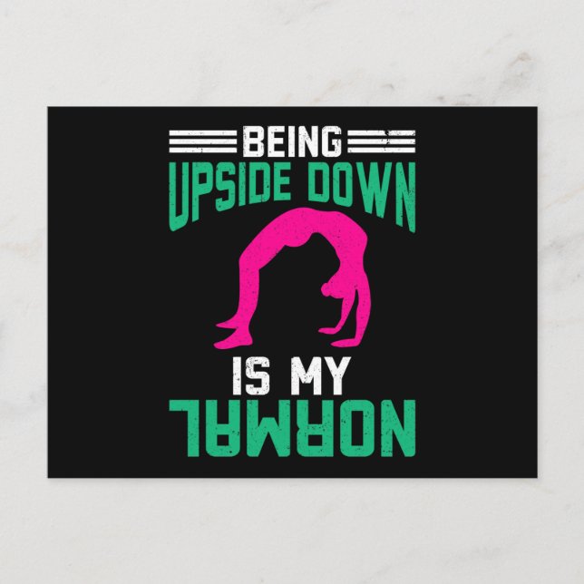 Being Upside Down Is My Normal Helg Vykort (Framsida)
