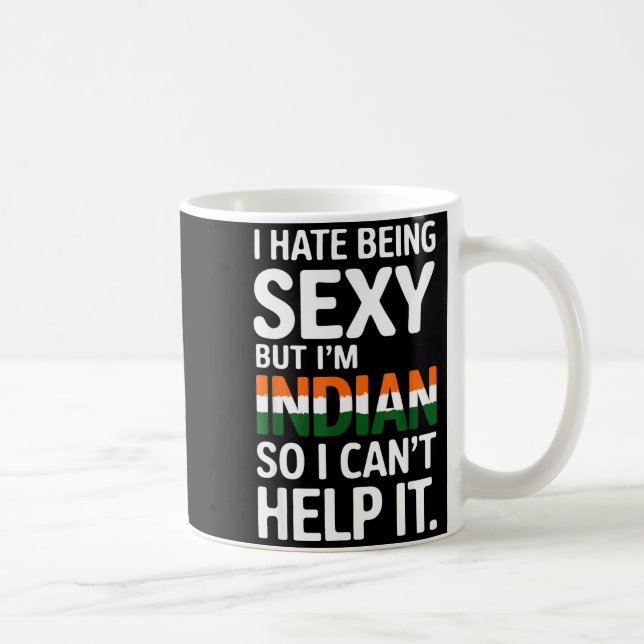Being Y Indian Funny India  Kaffemugg (Höger)