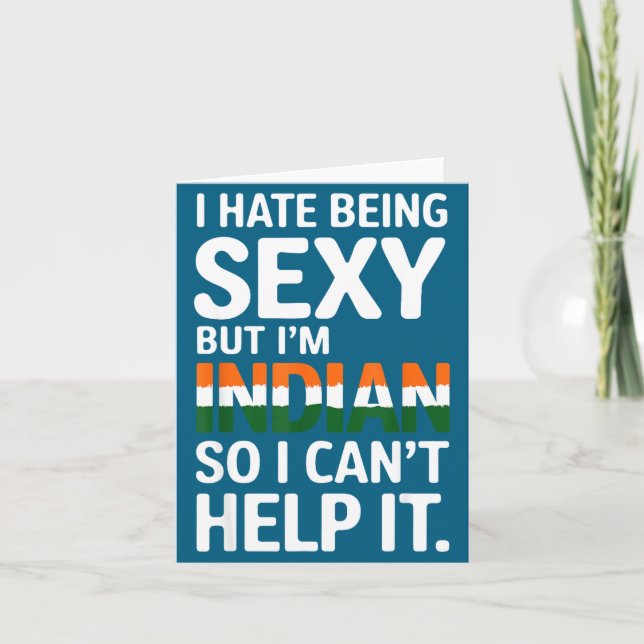 Being Y Indian Funny India  Kort (Framsida)