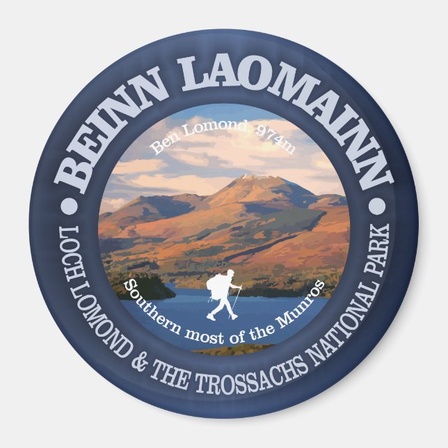 Beinn Laomainn (Ben Lomond) Magnet (Framsidan)