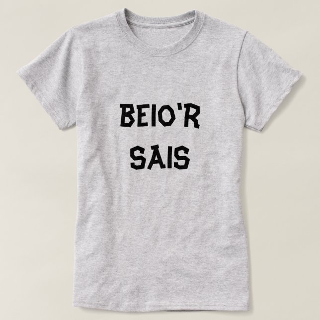 beio'r Sais I Blame Englishman T Shirt (Design framsida)