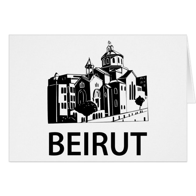 Beirut Hälsningskort (Framsidan Horizontal)