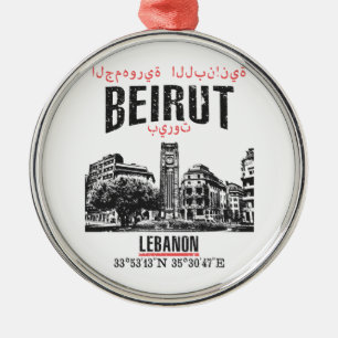 Beirut Julgransprydnad Metall