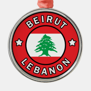 Beirut Libanon Julgransprydnad Metall