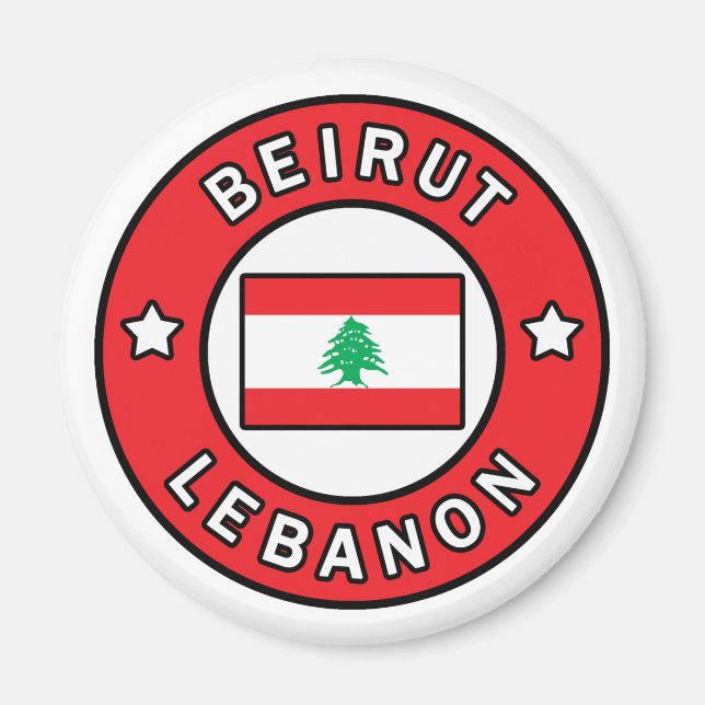 Beirut Libanon Magnet (Framsidan)