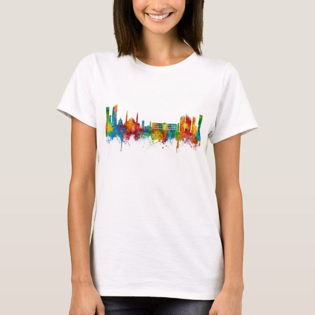 Beirut Libanon Skyline T Shirt (Framsida)