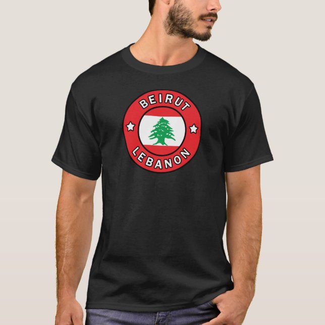 Beirut Libanon T Shirt (Framsida)
