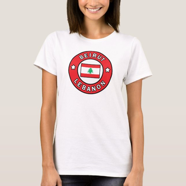 Beirut Libanon T Shirt (Framsida)