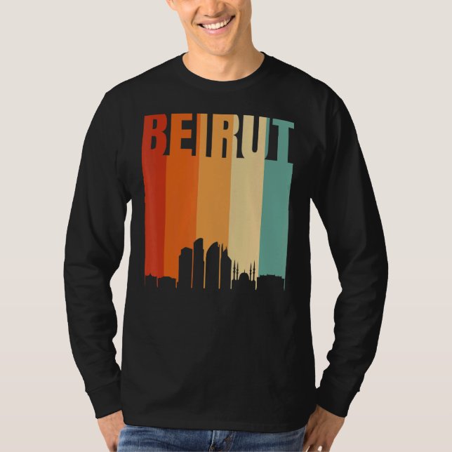 Beirut Skyline T Shirt (Framsida)