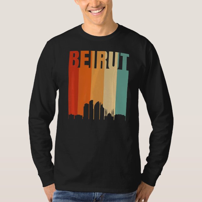 Beirut Skyline T Shirt (Framsida)
