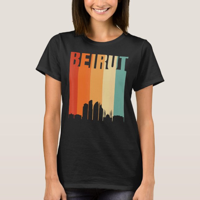 Beirut Skyline T Shirt (Framsida)