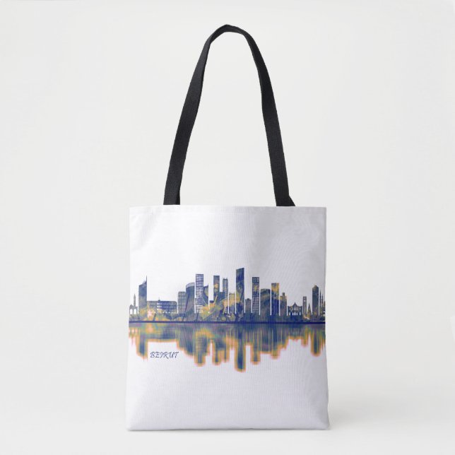 Beirut Skyline Tygkasse (Framsida)