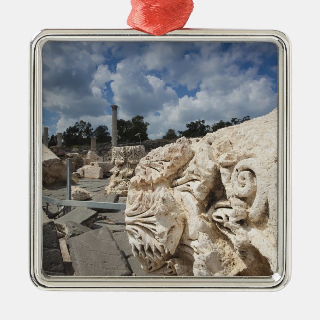 Beit She-An nationalpark, ruiner från romartiden Julgransprydnad Metall (Framsidan)